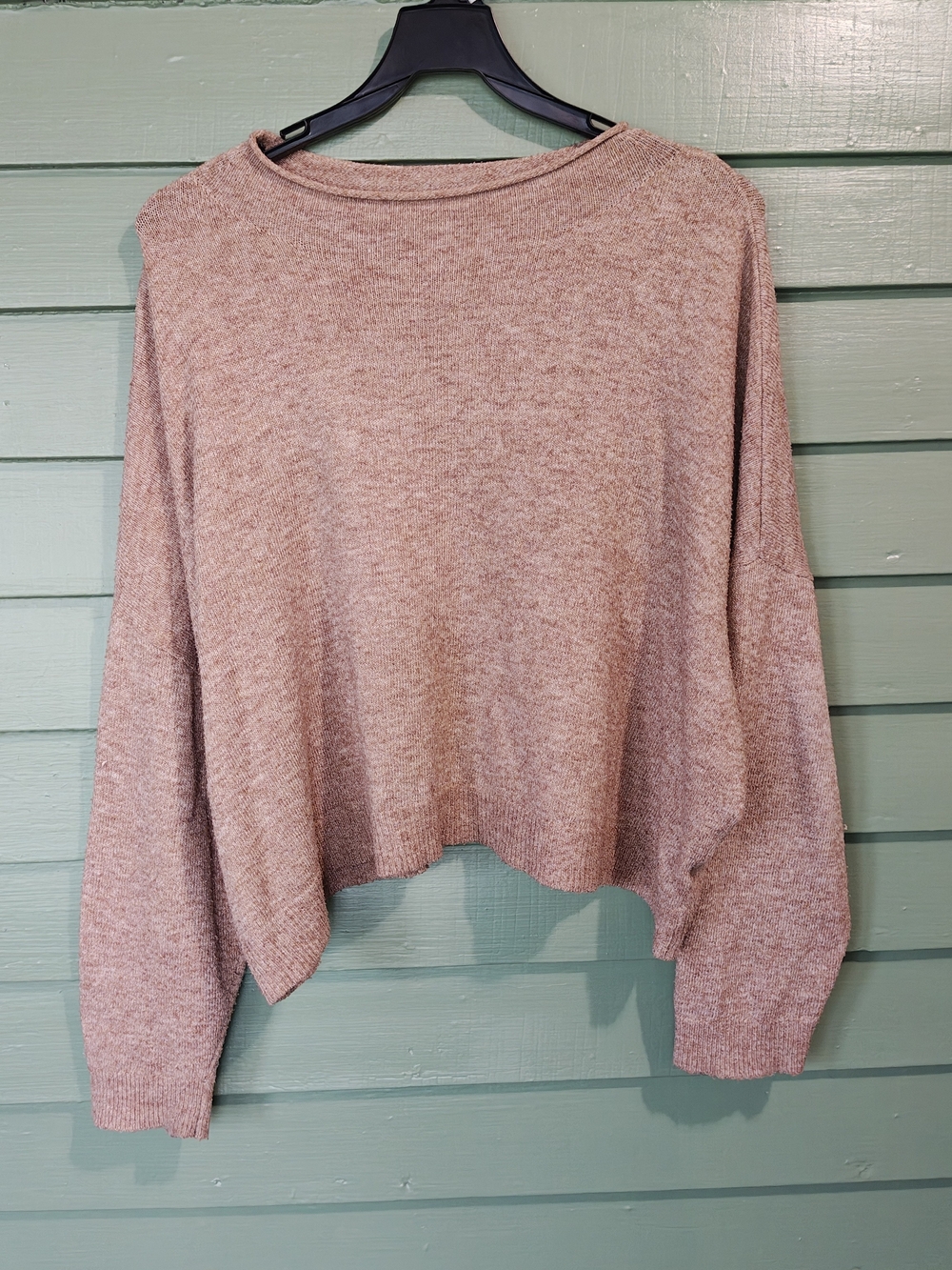 Sonoma Relaxed Tan Crewneck Sweater